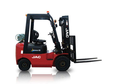 Porcellana Carrello elevatore a forcale della benzina di JAC le capacità di sollevamento di 1,5 tonnellate altezza dell&#039;ascensore di 6m - di 3m esportatore