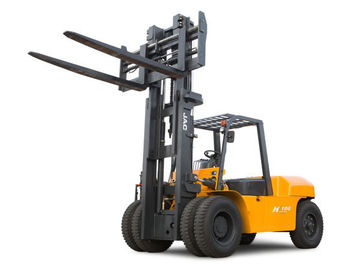 JAC un carrello elevatore diesel da 10 tonnellate, carrelli elevatori del contrappeso di grande capacità, colore rosso o arancio pesante del carrello elevatore dell'attrezzatura, fornitore