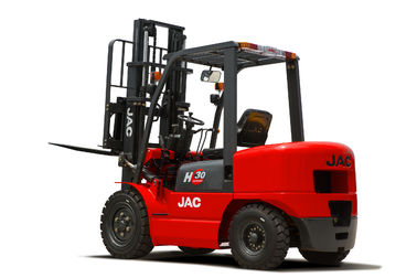 Porcellana 3 altezza diesel 3M - colore rosso dell&#039;ascensore del carrello elevatore a forcale di tonnellata JAC del motore di 6M Isuzu fabbrica